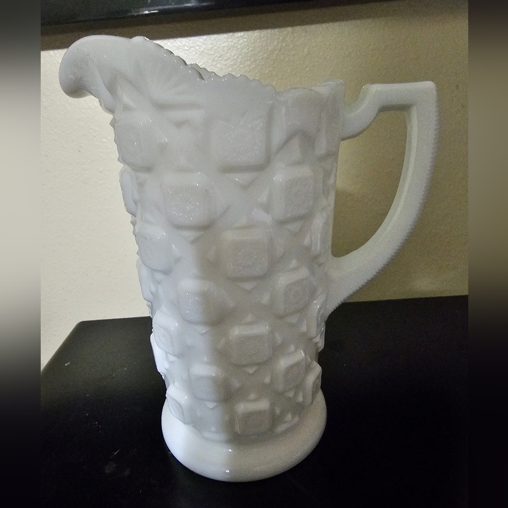 Westmoreland milk glass pitcher